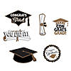 7" - 16" Graduation Caps & Icons Cardstock Wall Cutouts - 6 Pc. Image 1