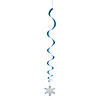 7 3/4" Snowflake Hanging Swirl Decorations - 3 Pc. Image 1