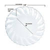 7.5" Clear Flair Plastic Appetizer/Salad Plates (108 Plates) Image 2