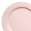 7.5" Matte Pink Round Disposable Plastic Appetizer/Salad Plates (90 Plates) Image 1