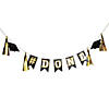 7 Ft. #Done Graduation Black Ready-to-Hang Cardstock Pennant Garland Image 1