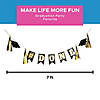 7 Ft. #Done Graduation Black Ready-to-Hang Cardstock Pennant Garland Image 1