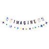 7 Ft. & 9 Ft. Cloud 9 Imagine Classroom Ready-To-Hang Iridescent Foil Pennant Banners &#8211; 2 Pc. Image 1