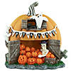 7" LED Lighted Pumpkin Village Halloween Decoration Image 1