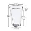 7 oz. Clear Square Bottom Disposable Plastic Cups (180 Cups) Image 2