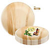 7" Round Palm Leaf Eco Friendly Disposable Appetizer/Salad Plates (25 Plates) Image 3