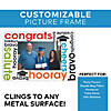 7" x 5" Cheers to the Grad Magnetic Vinyl Picture Frames - 12 Pc. Image 1