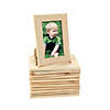7" x 5" DIY Unfinished Wood Picture Frames with Easel - 12 Pc. Image 2