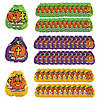 7" x 8 1/2" Bulk 72 Pc. Plastic Christian Pumpkin Drawstring Goody Bags Image 1