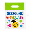 7" x 9 1/2" Bulk 50 Pc. Elementary Graduation Plastic Goody Bags Image 1