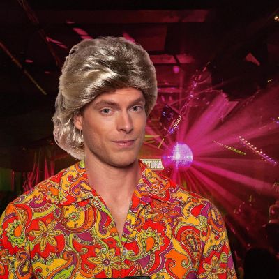 70's Disco Adult Costume Wig  Blonde Image 1