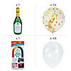 74 Pc. Inflatable Champagne Bottle with Balloons Decorating Kit Image 1