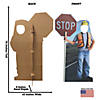 76" Construction Worker Life-Size Cardboard Cutout Stand-In Stand-Up Image 1