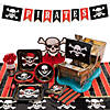 76 Pc. Pirate Party Deluxe Tableware Kit for 8 Guests Image 1