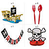 76 Pc. Pirate Party Deluxe Tableware Kit for 8 Guests Image 2