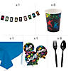 77 Pc. Skateboard Party Disposable Tableware Kit for 8 Guests Image 2