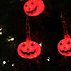 7ct Jack O' Lantern Halloween Bubble Lights  6ft Black Wire Image 2