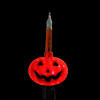 7ct Jack O' Lantern Halloween Bubble Lights  6ft Black Wire Image 3
