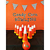 8 1/2" Fall Candy Corn Orange, Yellow & White Plastic Bowling Game Set Image 1