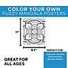 8 1/2" x 11" Color Your Own Fuzzy Cardstock Mandala Posters - 24 Pc. Image 2