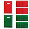 8 1/2" x 12" Bulk 100 Pc. Red & Green Plastic Goody Bag Assortment Image 1