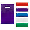 8 1/2" x 12" Bulk 50 Pc. Colorful Plastic Goody Bags Image 1