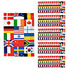 8 1/2" x 12" Bulk 50 Pc. Flags of All Nations Plastic Goody Bags Image 1