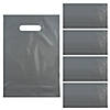 8 1/2" x 12" Bulk 50 Pc. Metallic Silver Plastic Goody Bags Image 1
