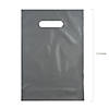8 1/2" x 12" Bulk 50 Pc. Metallic Silver Plastic Goody Bags Image 1