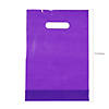 8 1/2" x 12" Bulk 50 Pc. Purple Plastic Goody Bags Image 1
