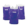 8 1/2" x 12" Bulk 50 Pc. Purple Plastic Goody Bags Image 2