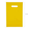 8 1/2" x 12" Bulk 50 Pc. Yellow Plastic Goody Bags Image 1