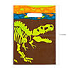 8 1/2" x 12" Medium Dino Dig Plastic Goody Bags - 12 Pc. Image 1