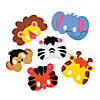 8 1/4" Kids Zoo Animal Characters Foam Mask Craft Kit - Makes 12 Image 1