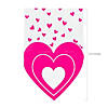 8 1/4" x 12 1/2" Valentine Heart-Shaped Plastic Treat Bags - 12 Pc. Image 1