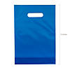 8 1/4" x 12" Bulk 50 Pc. Blue Plastic Goody Bags Image 1