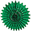 8" - 16" Green Tissue Hanging Paper Fans - 12 Pc. Image 1
