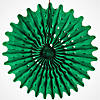 8" - 16" Green Tissue Hanging Paper Fans - 12 Pc. Image 2