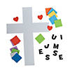 8 3/4" I Love Jesus, Jesus Loves Me Cross Foam Craft Kit - Makes 12 Image 1