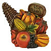 8.5" Fall Harvest "Give Thanks" Cornucopia Decoration Image 4