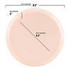 8.5" Pink Flat Round Disposable Plastic Appetizer/Salad Plates (120 Plates) Image 1