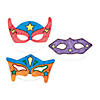 8" - 8 3/4" Color Your Own Paper Superhero Masks - 12 Pc. Image 1