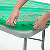 8 Ft. Green Fitted Rectangle Plastic Tablecloth Image 1