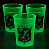 8 oz. Class of 2024 Glow-in-the-Dark Disposable Plastic Cups - 12 Ct. Image 1