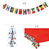 8 Pc. Flags of All Nations Decorating Kit for 3 Tables Image 1