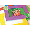 8&#8221; x 6&#8221; Assorted Color Bright Foam Picture Frames - 12 Pc. Image 2