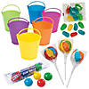 80 Pc. Beach Candy Bucket Favor Kit for 12 Image 1