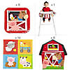 80 Pc. Farm Party 1st Birthday Disposable Tableware Kit for 8 Guests Image 2