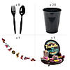 87 Pc. Nashville Music City Disposable Tableware Kit for 8 Guests Image 2