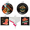 88 Pc. Nashville Music City Deluxe Disposable Tableware Kit for 8 Guests Image 1